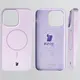 Silikonowe etui z pierścieniem magnetycznym Bizon Soft Case Magnetic do Apple iPhone 14 Pro Max jasnofioletowe