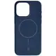 Silikonowe etui z pierścieniem magnetycznym Bizon Soft Case Magnetic do Apple iPhone 15 Pro Max granatowe