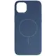 Silikonowe etui z pierścieniem magnetycznym Bizon Soft Case Magnetic do Apple iPhone 15 Plus granatowe