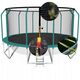 Trampolina ogrodowa dla dzieci 374cm z siatką zewnętrzną i drabinką