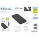 PLATINET POWER BANK 10000 mAh 3,7V 37Wh 12W 2x USB-C 1x USB-A BLACK [46031]