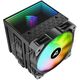 Sharkoon A60 RGB Procesor Chłodnica powietrza 12 cm Czarny 1 szt.