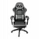 VARR GAMING CHAIR BACKREST+ARMRESTS REGULATION 2 PILLOWS FOTEL GAMINGOWY FIORANO REGULACJA OPARCIA I PODŁOKIETNIKÓW 2 PODUSZKI GREY+BLACK [45841]