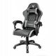 VARR GAMING CHAIR BACKREST+ARMRESTS REGULATION 2 PILLOWS FOTEL GAMINGOWY FIORANO REGULACJA OPARCIA I PODŁOKIETNIKÓW 2 PODUSZKI GREY+BLACK [45841]