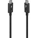 Lindy 31130 kabel Thunderbolt 1 m 80 Gbit/s Czarny