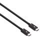 Lindy 31130 kabel Thunderbolt 1 m 80 Gbit/s Czarny