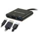 CONCEPTRONIC 3-1 Dock USB-C->HDMI,USB3.0,100WPD 25cm sw