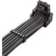 CableMod C-Series Pro Anschlusskabel - Variante A, 90, 16-Pin zu 3x8-Pin PCIe, carbon
