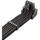 CableMod C-Series Pro Anschlusskabel - Variante B, 90, 16-Pin zu 3x 8-Pin PCIe, schwarz