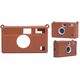 Futerał Etui Pokrowiec Case Silikon Kodak Ektar / H35 / H35n / Ultra F9 / Brązowy