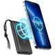 VEGER powerbank 10000 mAh z ładowaniem indukcyjnym kompatybilny z MagSafe PD QC3.0 2A 20W MagOn (VP1151 / W1151) czarny