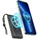 VEGER powerbank 10000 mAh z ładowaniem indukcyjnym kompatybilny z MagSafe PD QC3.0 2A 20W MagOn (VP1151 / W1151) czarny