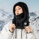 Μπαλακλάβα σκι Qunature Arctic Velvet μέγεθος M - μαύρη
