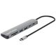 Manhattan 190442 stacja dokująca Przewodowa USB 3.2 Gen 1 (3.1 Gen 1) Type-C Szary