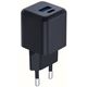 Ładowarka sieciowa 3MK Hyper GaN Charger 20W 1xUSB-A 1XUSB-C PD QC4+ czarny