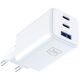 Ładowarka sieciowa 3MK Hyper GaN Charger 65W 1xUSB-A 2xUSB-C PD QC4+ biały