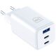 Ładowarka sieciowa 3MK Hyper GaN Charger 65W 1xUSB-A 2xUSB-C PD QC4+ biały