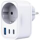 Adapter sieciowy 3MK Hyper Comfort       Charger 30W 1xUSB-A 2xUSB-C 1xSchuko PD QC3.0 biały