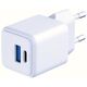 Ładowarka sieciowa 3MK Hyper GaN Charger 20W 1xUSB-A 1XUSB-C PD QC4+ biały
