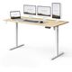 Biurko SENSE7 NOJO LIGHT Jasnobrązowo-Białe 140 cmx70 cm