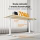 Biurko SENSE7 NOJO LIGHT Jasnobrązowo-Białe 140 cmx70 cm