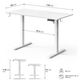 Biurko SENSE7 NOJO LIGHT Białe 120 cmx60 cm