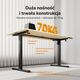 Biurko SENSE7 NOJO LIGHT Jasnobrązowo-Czarne 140 cmx70 cm