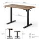 Biurko SENSE7 NOJO LIGHT Ciemnobrązowe 120 cmx60 cm