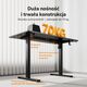 Biurko SENSE7 NOJO LIGHT Ciemnobrązowe 120 cmx60 cm