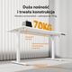 Biurko SENSE7 NOJO LIGHT Białe 140 cmx70 cm