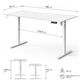 Biurko SENSE7 NOJO LIGHT Białe 140 cmx70 cm