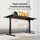 Biurko SENSE7 NOJO LIGHT Czarne 140 cmx70 cm