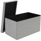 Pufa materiaowa szara 76x38x38cm Ruhhy 26131