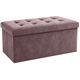Pufa welurowa szara 76x38x38cm Ruhhy 26130