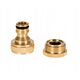 Przyłącze na kran 3/4" z redukcją 1/2" BRASS-LINE (10/80)