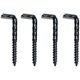 SLOTTED HOOK 50X5,2X25X16RUST BLACK/4PCS