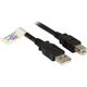 Kabel USB EFB USB-A - USB-B 1 m Czarny (K5256SW.1)