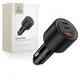 Ładowarka samochodowa Tech-Protect CC04 3-port Car Charger USB-A, 2xUSB-C PD 130W Black