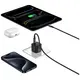 Ładowarka sieciowa USAMS JO Series CC262 30W USB-C + kabel USB-C / USB-C 1m biały