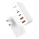 Baseus GaN2 Pro szybka ładowarka sieciowa 100W USB / USB Typ C Quick Charge 4+ Power Delivery biały (CCGAN2P-L02)