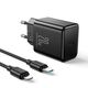 Ładowarka sieciowa Joyroom JR-TCF06 USB-C 20W PD + kabel USB-C/Lightning czarna