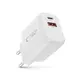 Ładowarka sieciowa Tech-Protect NCA30 USB-A, USB-C Network Charger PD 30W / QC3.0 White