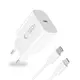 Ładowarka sieciowa Tech-Protect NC20W 1-port USB-C Network Charger PD 20W + Lightning Cable White