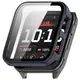 Etui ze szkłem do zegarka Bizon Case+Glass Watch do Garmin Venu X1 niebieskie