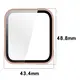 Etui ze szkłem do zegarka Bizon Case+Glass Watch do Garmin Venu X1 różowe