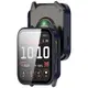 Etui ze szkłem do zegarka Bizon Case+Glass Watch do Garmin Venu X1 niebieskie
