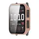 Etui ze szkłem do zegarka Bizon Case+Glass Watch do Garmin Venu X1 różowe
