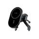 Uchwyt samochodowy do kratki z ładowarką 15W + 2x blaszki magnetyczne Tech-Protect MM15W-V6 Magnetic MagSafe Stable Vent Car Mount Wireless Charger 15W Black