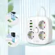 Listwa zasilająca Tech-Protect PCS3X4 Power Strip 2xUSB-A, 2xUSB-C, 3xSocket AC 200cm White