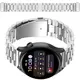 Pasek ze stali nierdzewnej do smartwatcha Bizon Strap Watch Aura QuickRelease 20mm srebrny